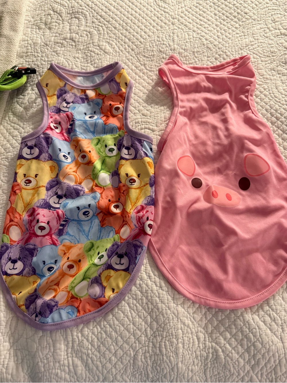 Dog hoodies and tanks and harness all